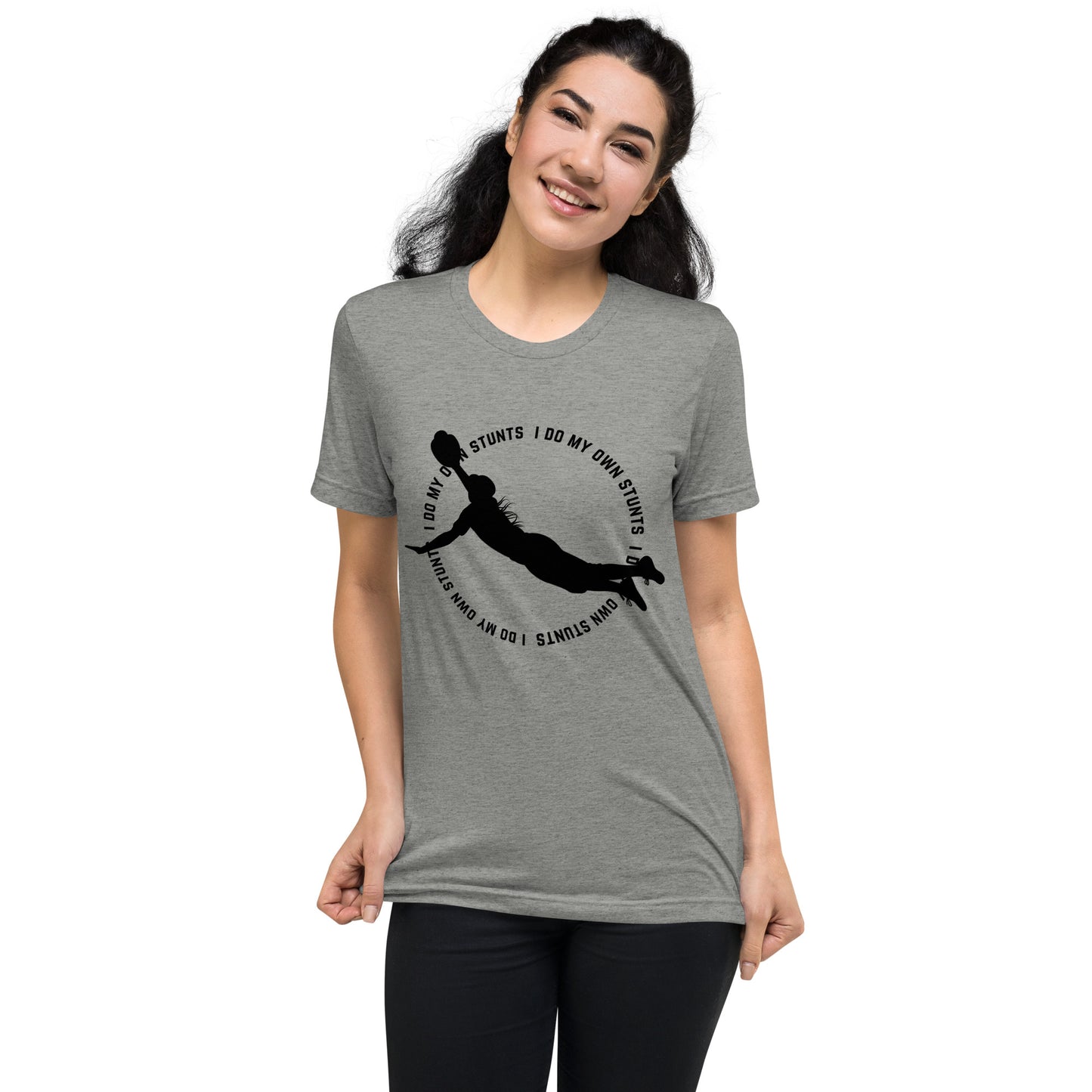 I Do My Own Stunts - Unisex Tri-Blend Tee