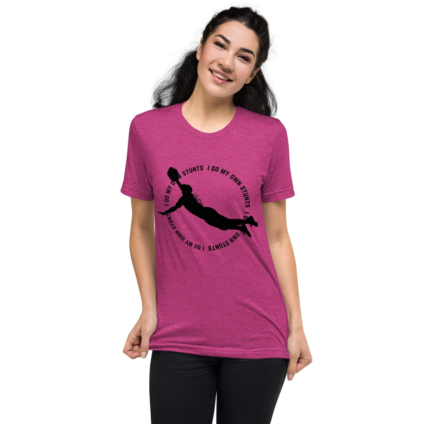 I Do My Own Stunts - Unisex Tri-Blend Tee