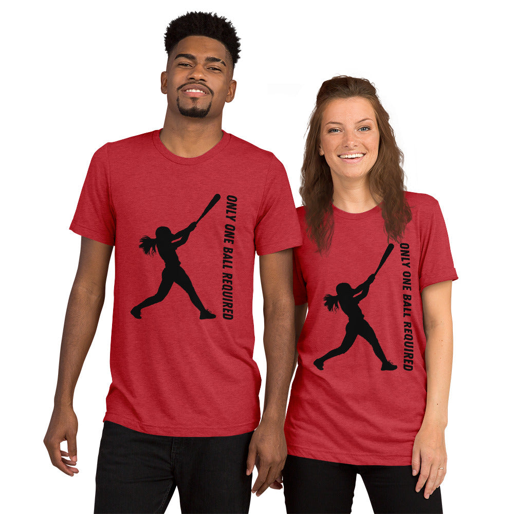 Only One Ball Required - Unisex Tri-Blend Tee