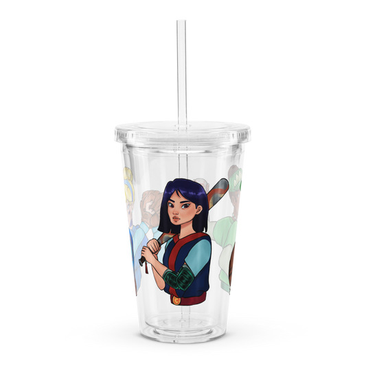 Baller Princesses - 16oz Clear Plastic Tumbler