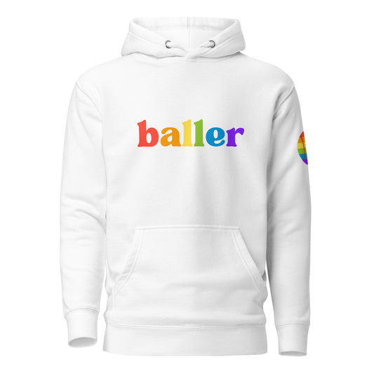 Rainbow Baller - Unisex(y) Adult Slim Fit Hoodie
