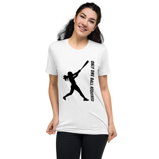 Only One Ball Required - Unisex Tri-Blend Tee